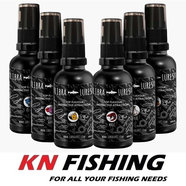 LIBRA LURES AROMA Liquid Spray Additive 50ml Krill Cheese Garlic Fish