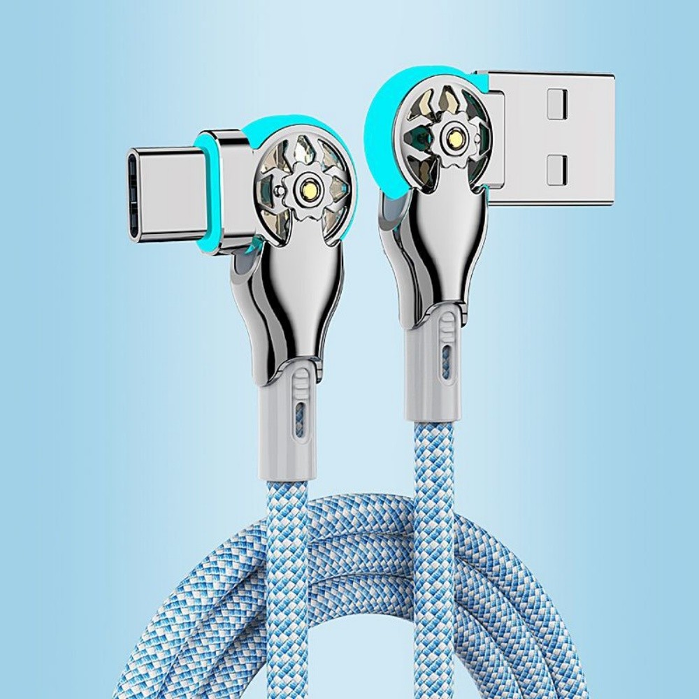 Type-C Double bending rotary fast charging Universal Android Charging Cable