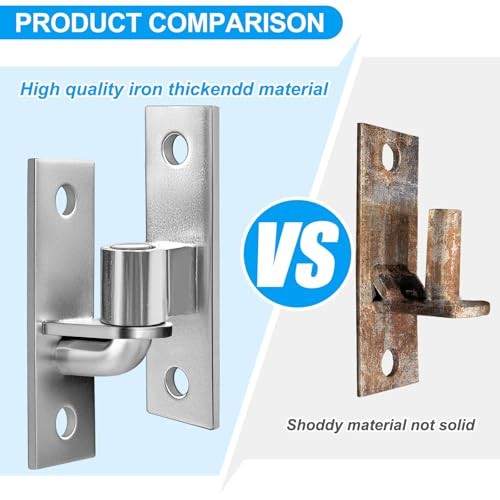 Wall Mount Gate Hinges with 5/8 Hinge Pin,Gate Hinges Heavy Duty for Pack(4pcs)