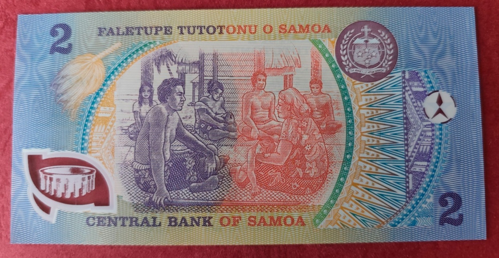 SAMOA 2 TWO TALA AAN 2003 UNC POLYMER