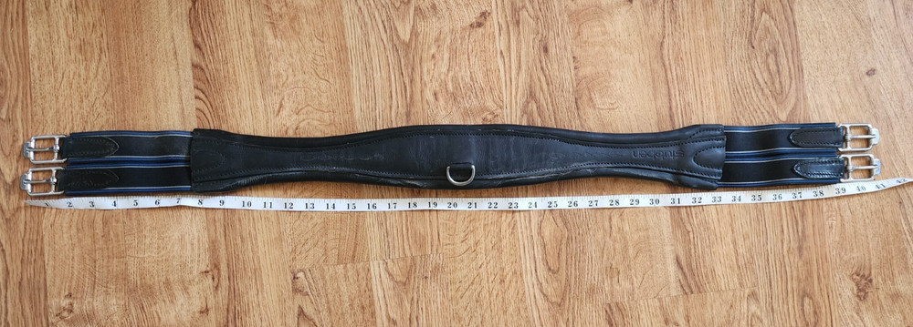 Stubben Leather Girth, Black, 105CM/42"