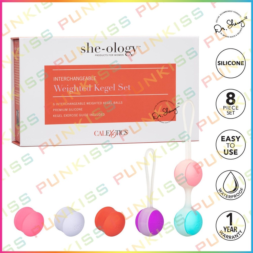 She-ology Kegel Exerciser Weights Set💋Vaginal Bladder Control Tightening