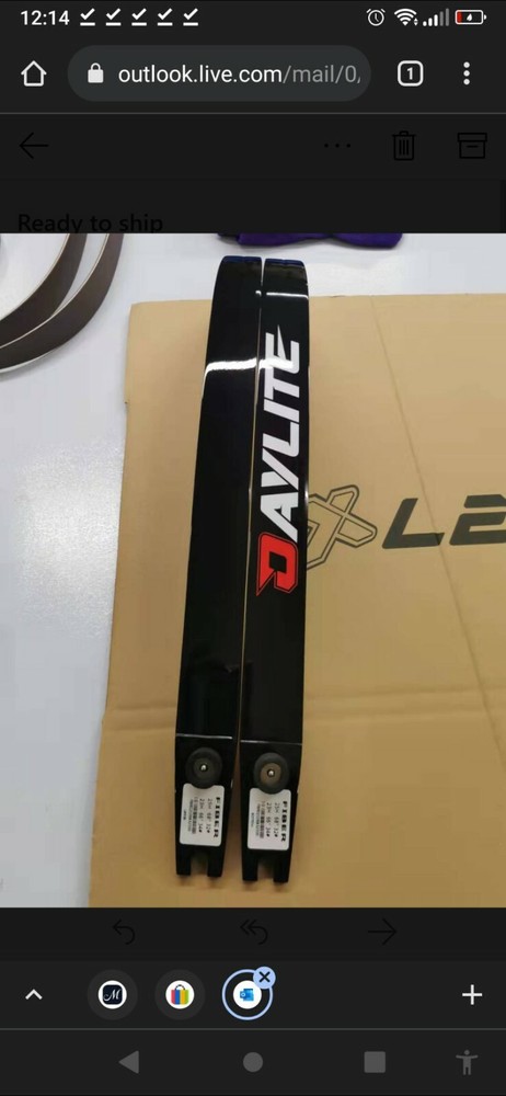 Daylite Olympic Archery Recurve (limbs only) -no riser -68"-28 Lbs Medium