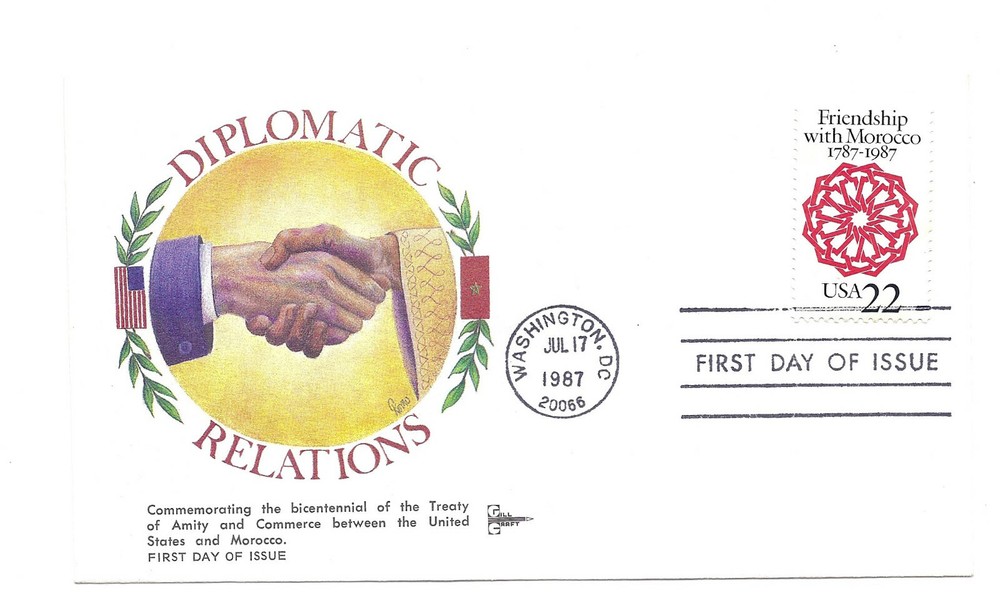 2349 Friendship with Morocco, GillCraft FDC