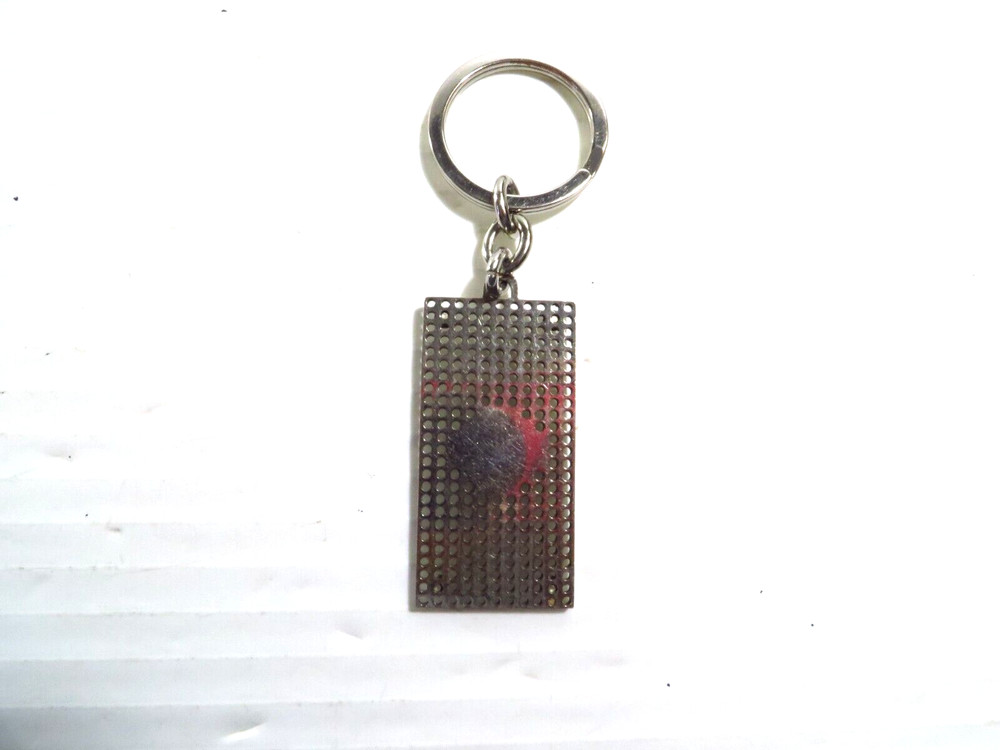 BMW Keychain Perforated Silver Car Keyring 4" Light Weight Keycharm