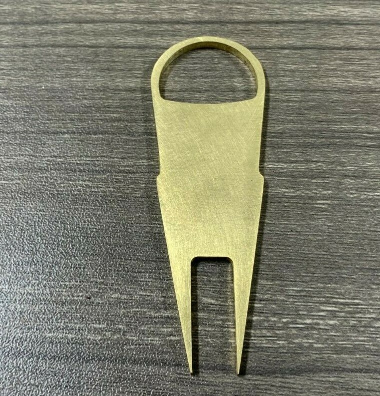 Brass Golf Divot Tool & Bottle Opener