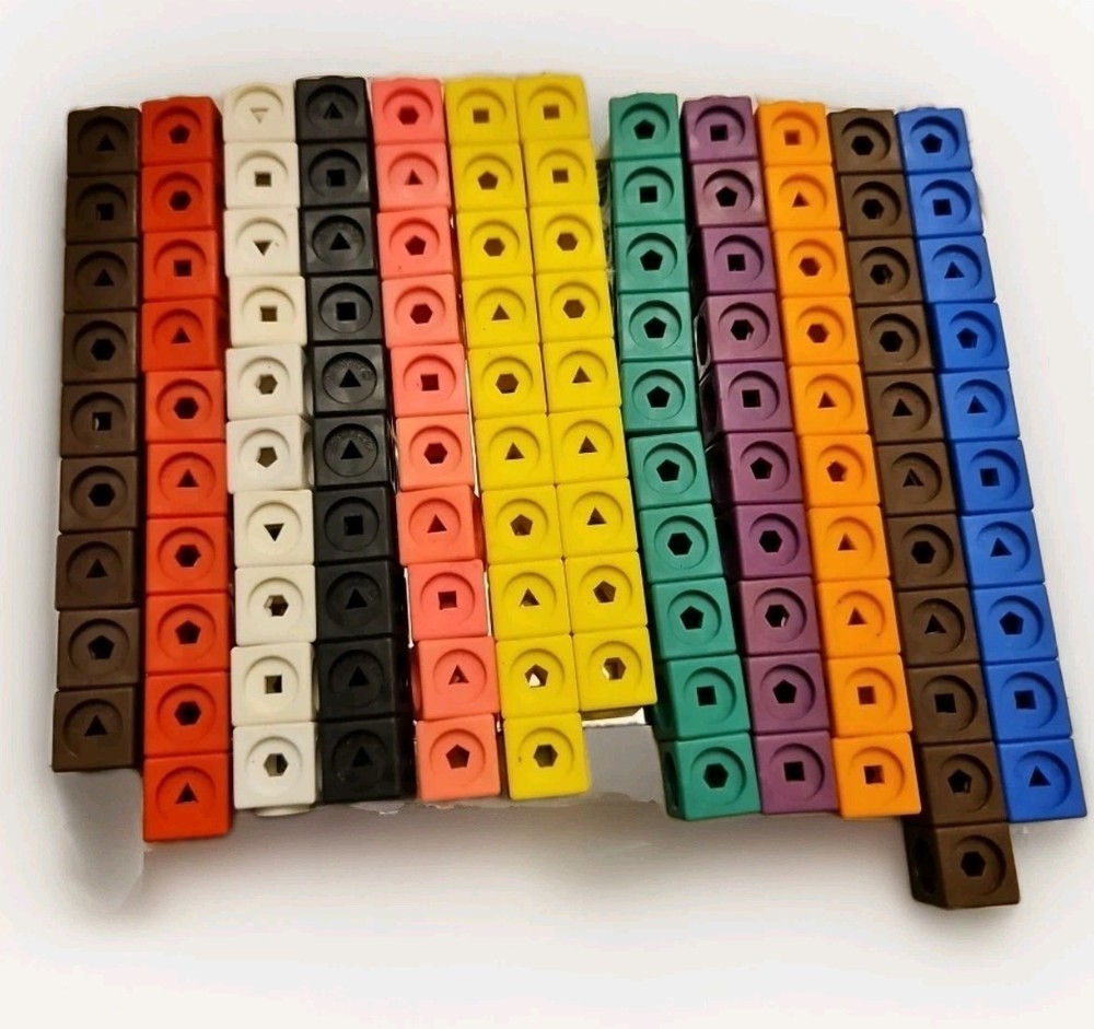 Learning Resources Mathlink Cubes With Number Block Attachments 120 Cubes