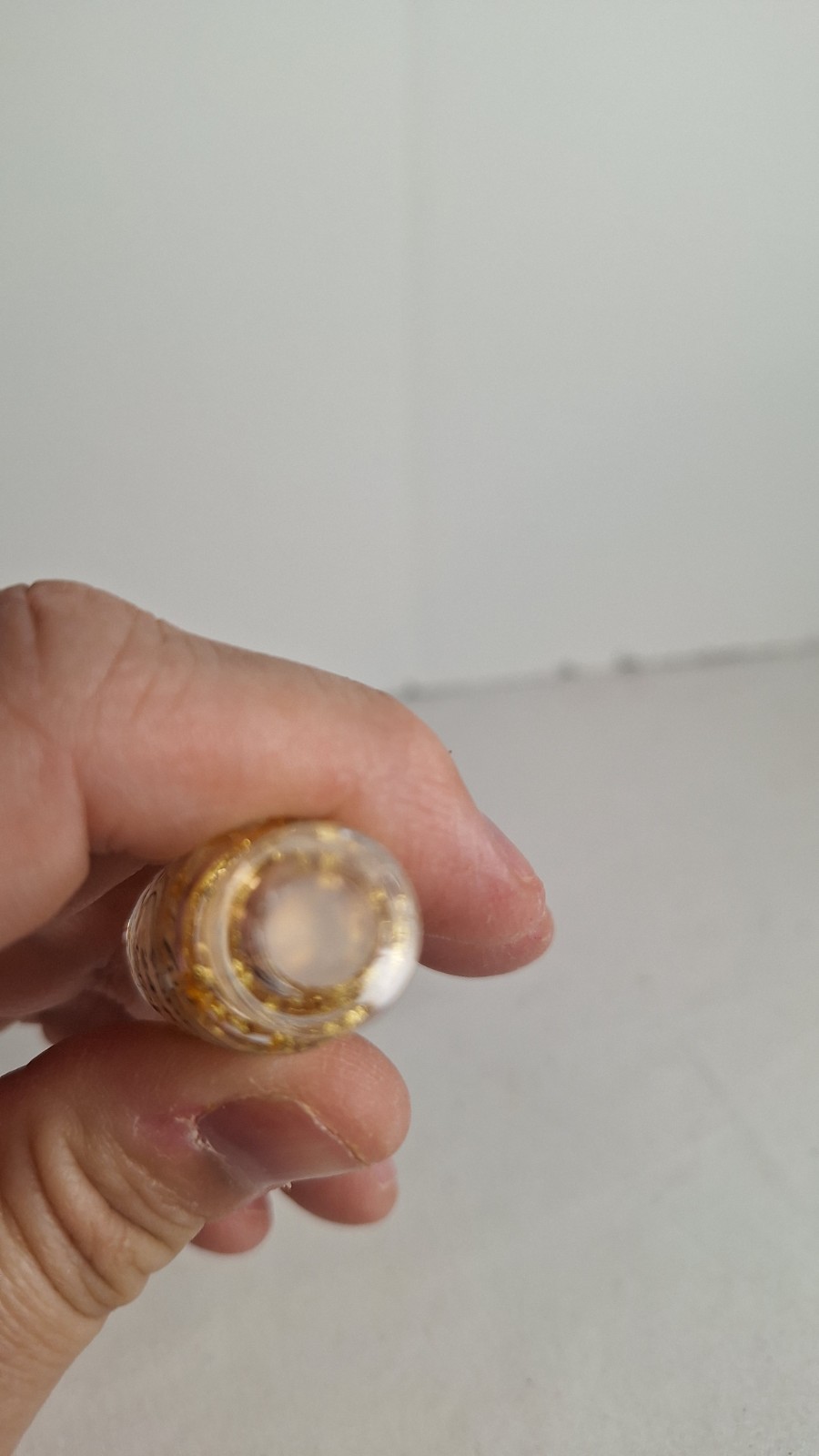 24 Karat Pure Gold in Small Glass Jar Made in USA Souvenir