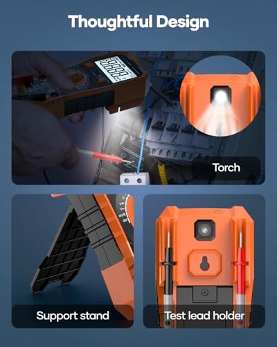 890Z Digital Multimeter, 6000 Counts TRMS Multimeter Tester, DC AC Voltmeter