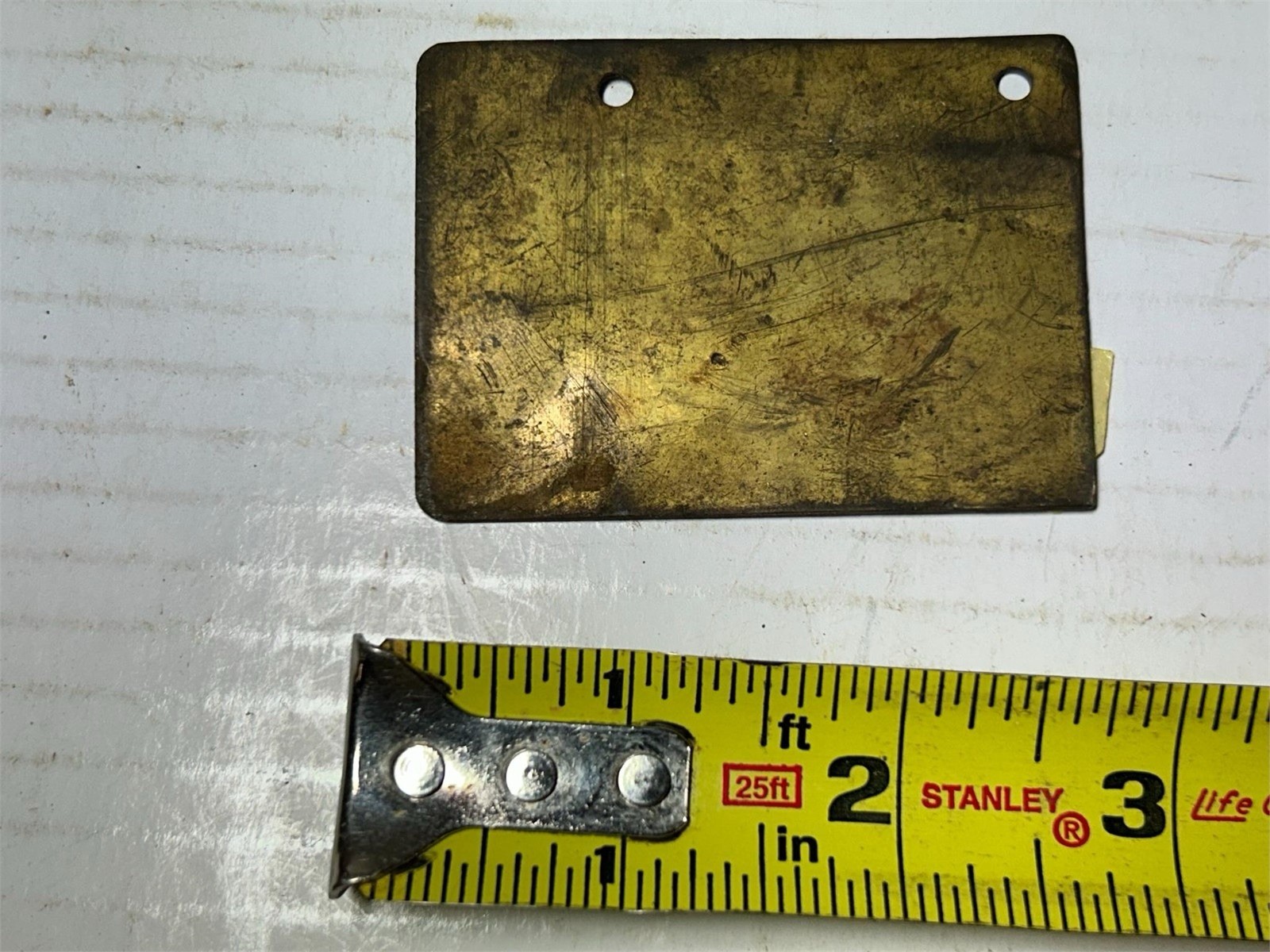 Esso Extra Metal Advertising Sign Red Brass Gas & Oil Collectible Plate