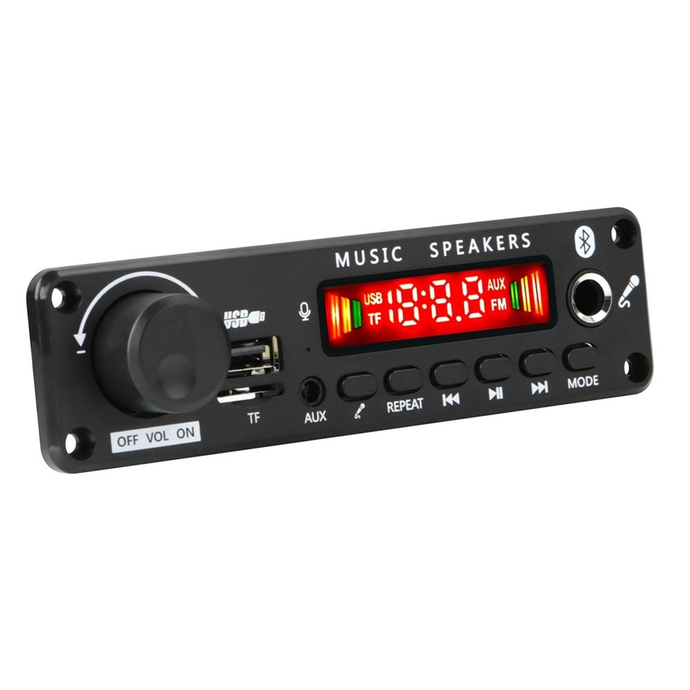 2x100W 12V Amplifier Audio Player Bluetooth 5.0 MP3 Decoder Board MP35268