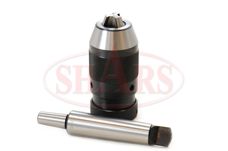 Shars Premium 3/8" Keyless Drill Chuck JT2 & MT3 Shank Arbor Tang ^[