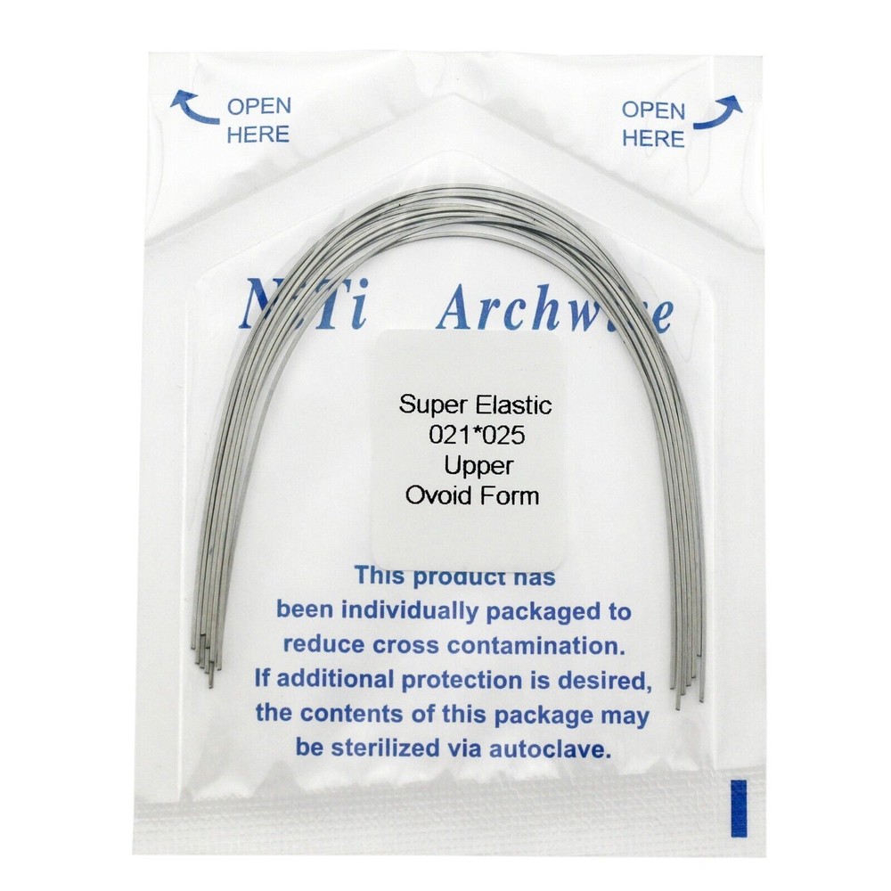 10 pcs/Pack Dental Orthodontic Super Elastic Niti Arch Wire Rectangular Nature