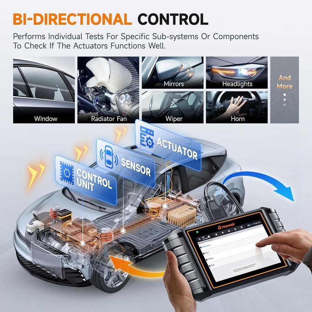 For Nissan Bidirectional Automotive OBD2 Scanner Car Diagnostic Tool E-CU Coding