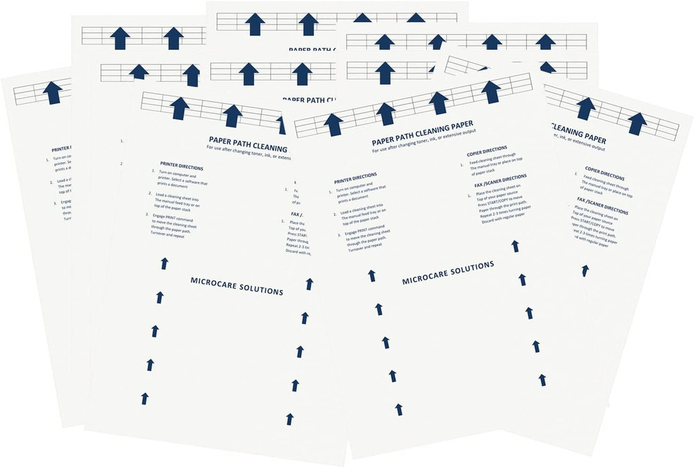 Laser & Inkjet Printer Cleaning Sheet (8.5 X 11) 10 Sheets