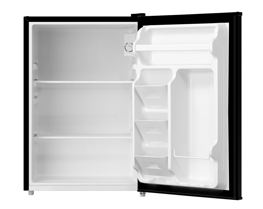 Mainstays 2.7 Cu Ft Compact Fridge, Black, Adjustable Shelves