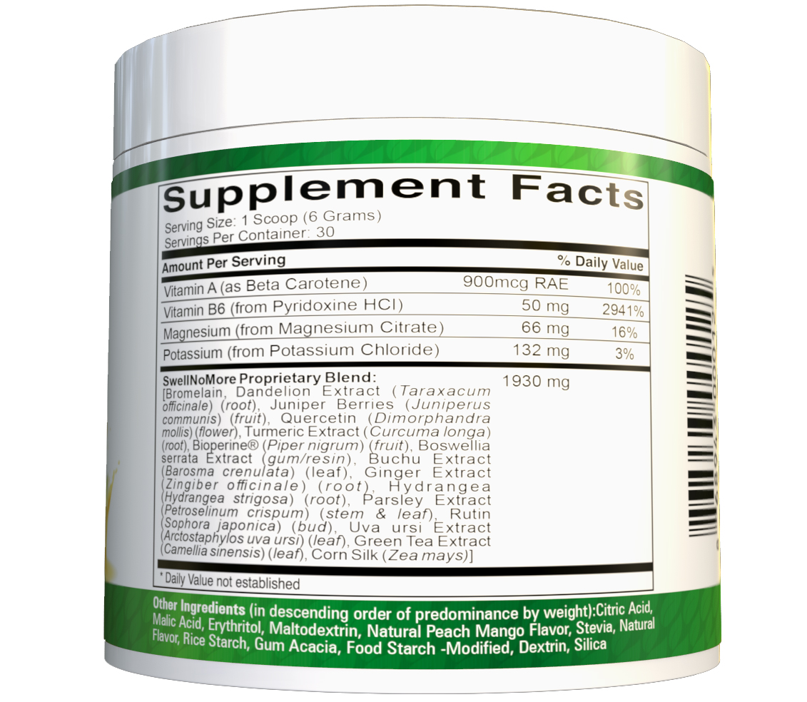 Swell No More Reduces Swollen Feet, Swollen Legs Swollen Ankles Edema Puffy Eyes