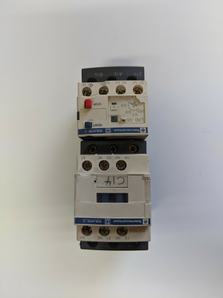 Telemecanique Square D LC1D09 Contactor & LRD05 Overload Relay