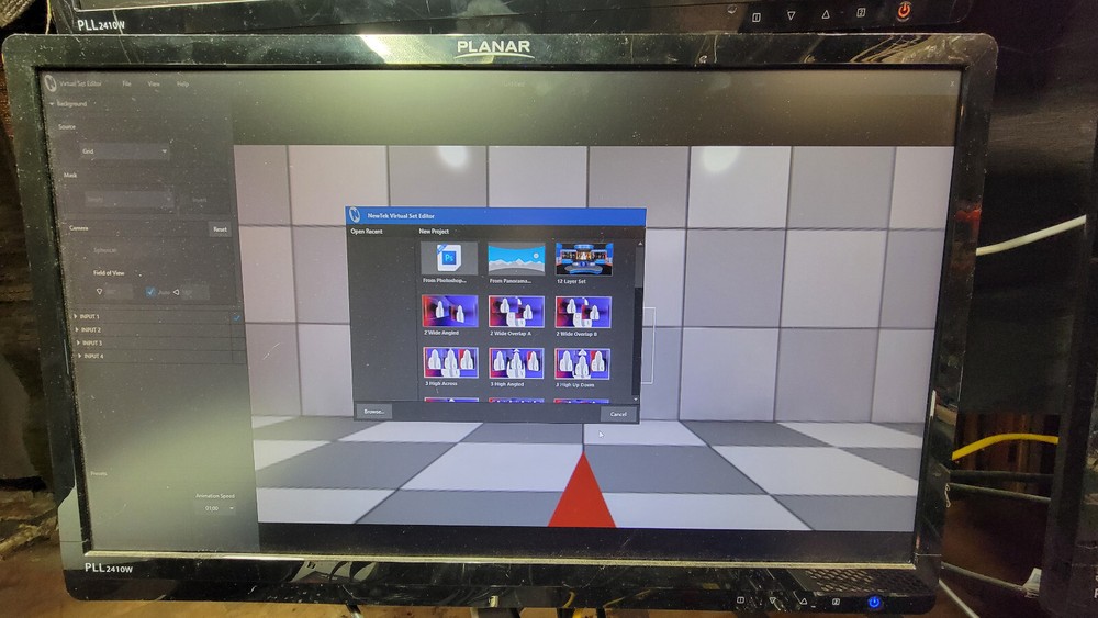NewTek TriCaster 8000 Enhanced with Windows 11 Live Panel Virtual set editor