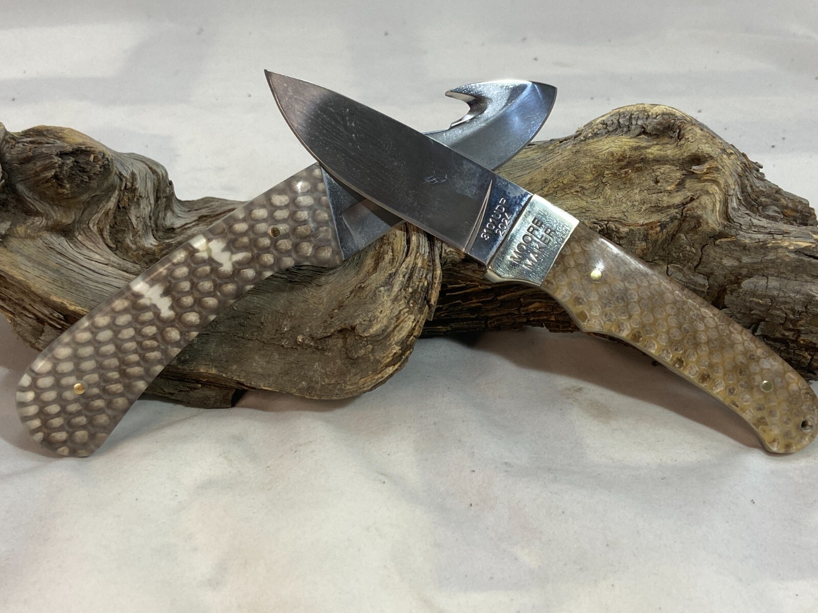 Rattlesnake Skin Knife Scales 1/4" (Pair) (199)