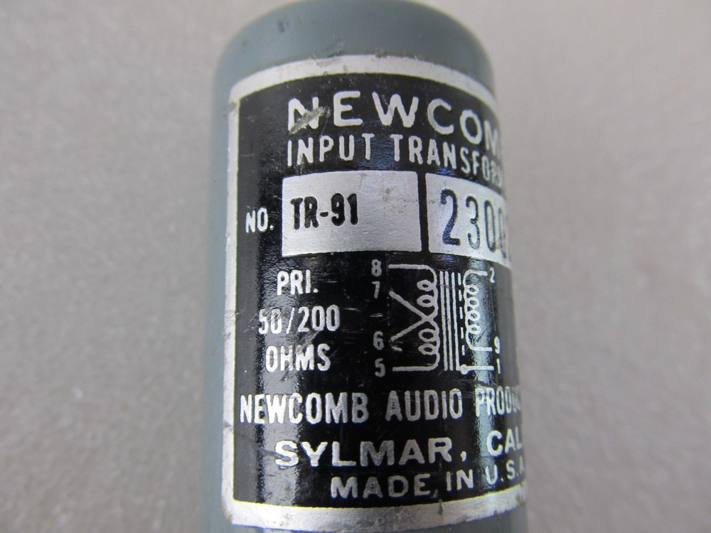 NEWCOMB TR-91 MICROPHONE AUDIO INPUT TRANSFORMER