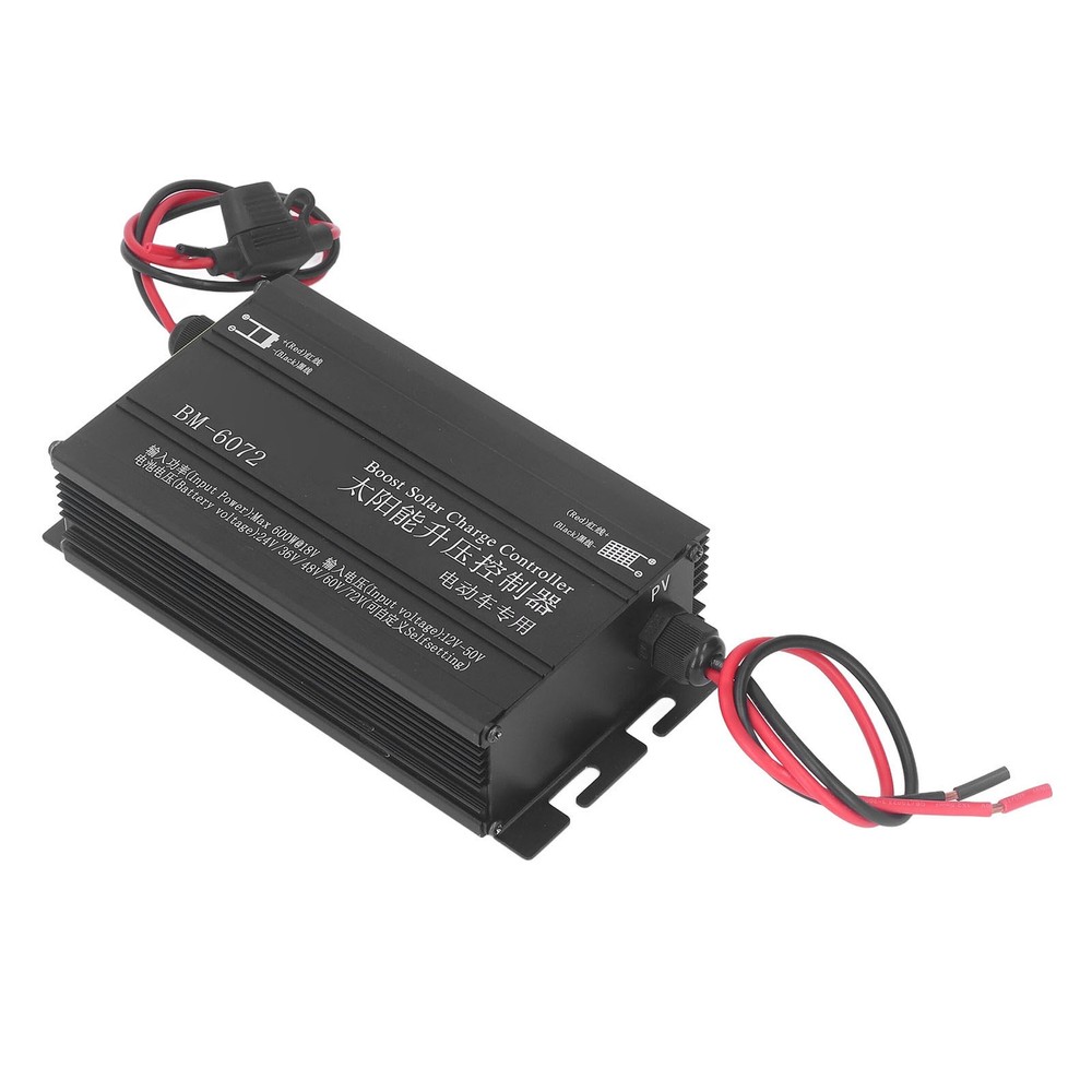 ·600W MPPT Boost Solar Charge Controller 12‑50V Input LCD Display Step Up Sol