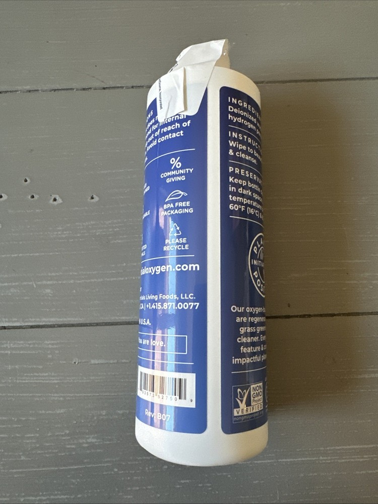 Essential Oxygen Food Grade Hydrogen Peroxide 3% Solution 16 fl oz Liquid