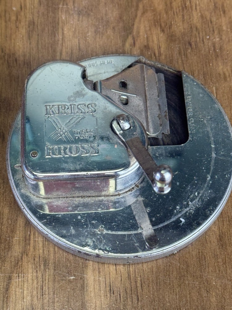 Vintage Kriss Kross Razor Blade Sharpener