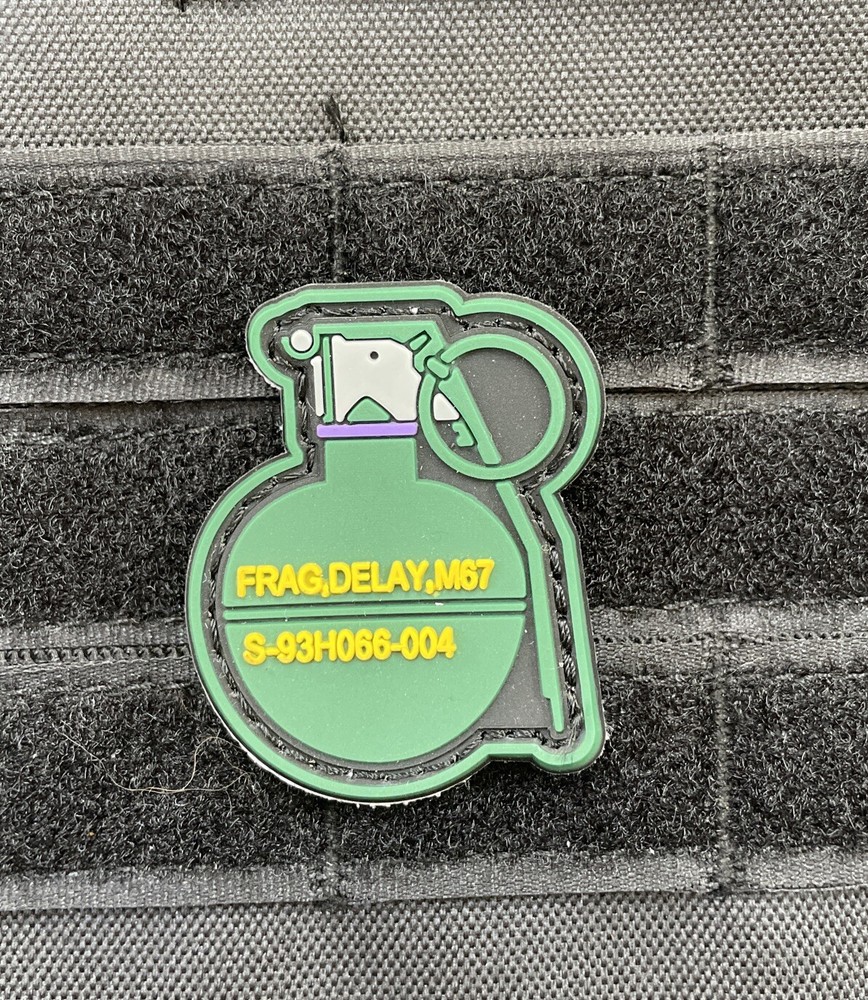 M67 Frag Grenade Army Weapon Tactical Morale Patch PVC