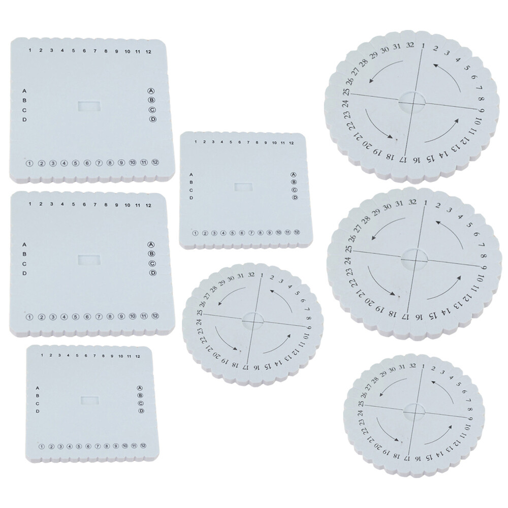 8pcs flat Beading Cord Disc Set Friendship Bracelet Maker Wire