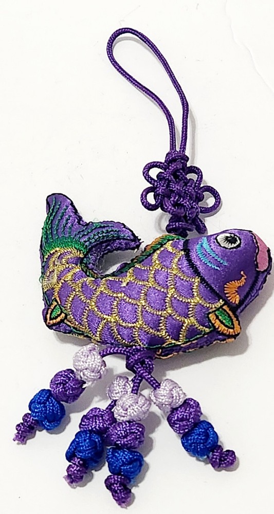 New Chinese Decorative Knott 3" width X 6.5" Long, Fish