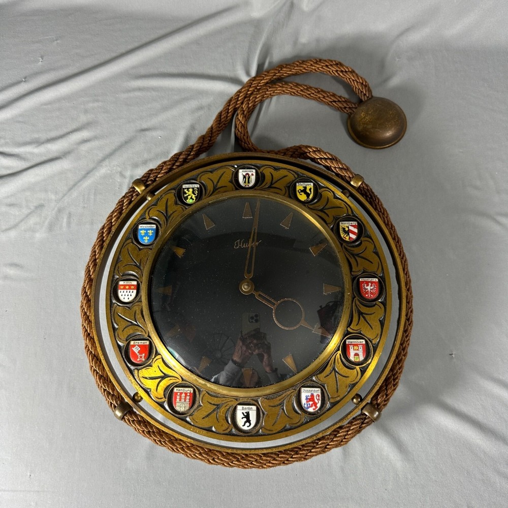 Vintage Huber Clock Nautical Germany