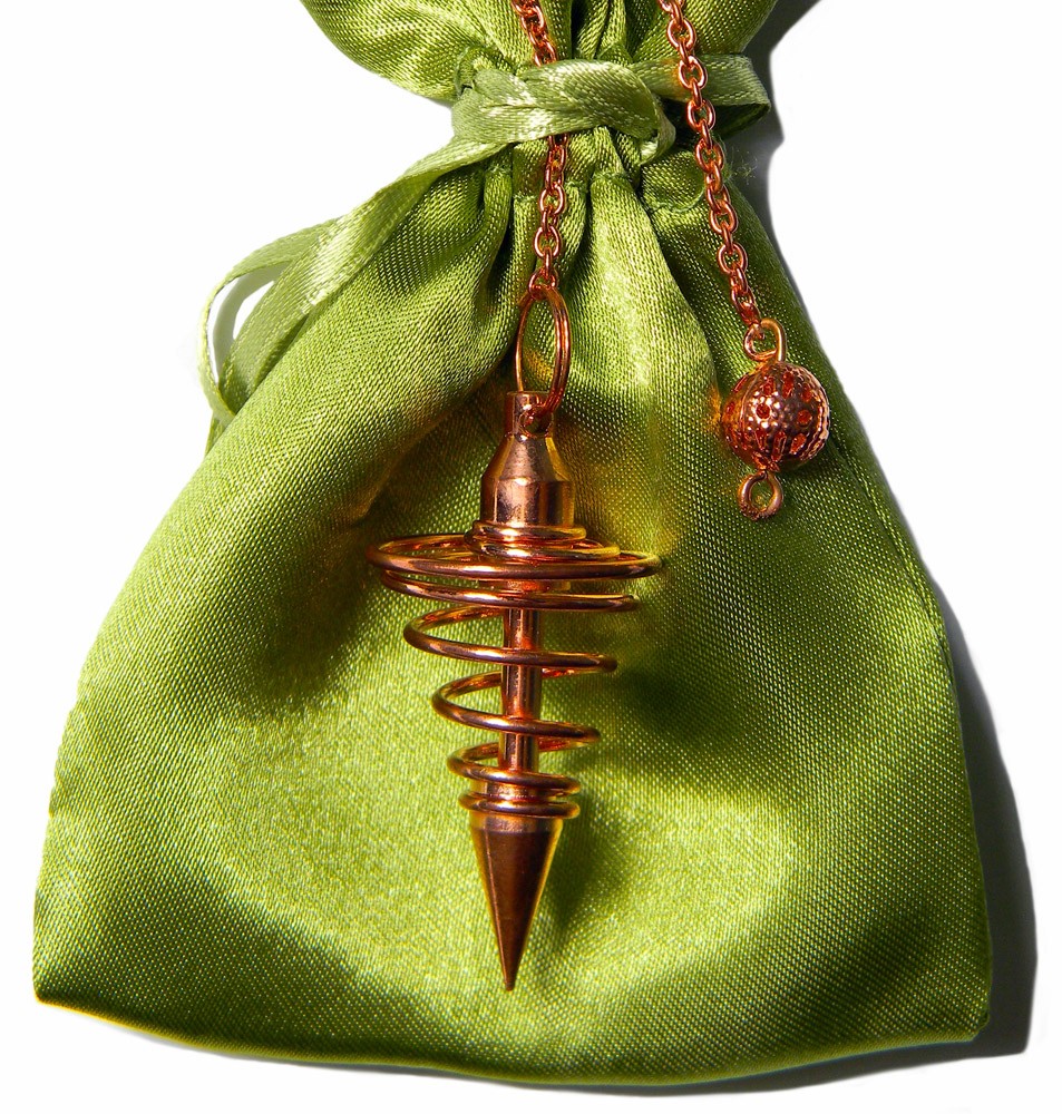 Copper Metal Spiral Pendulum