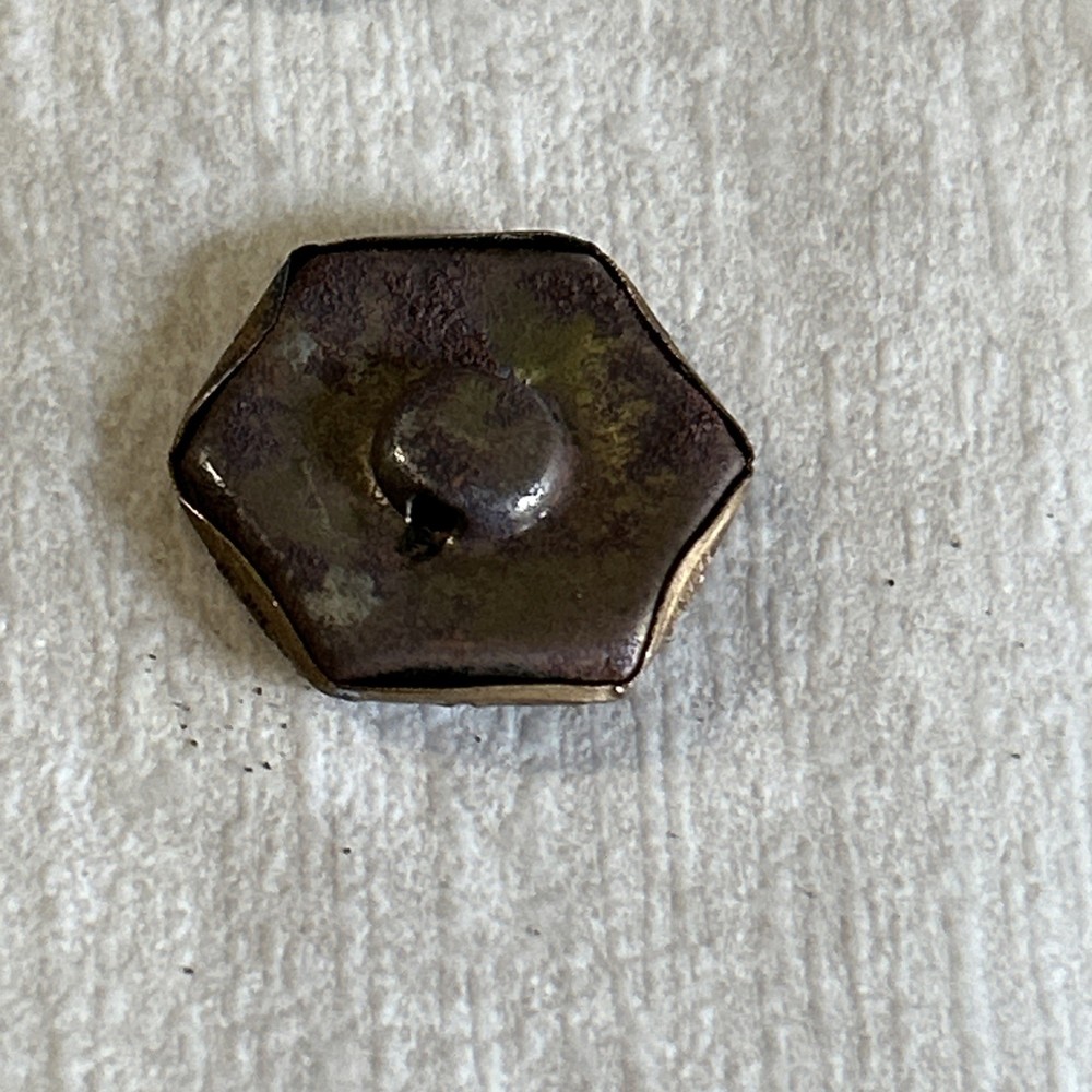 10 Antique Metal Buttons 3 Patterns