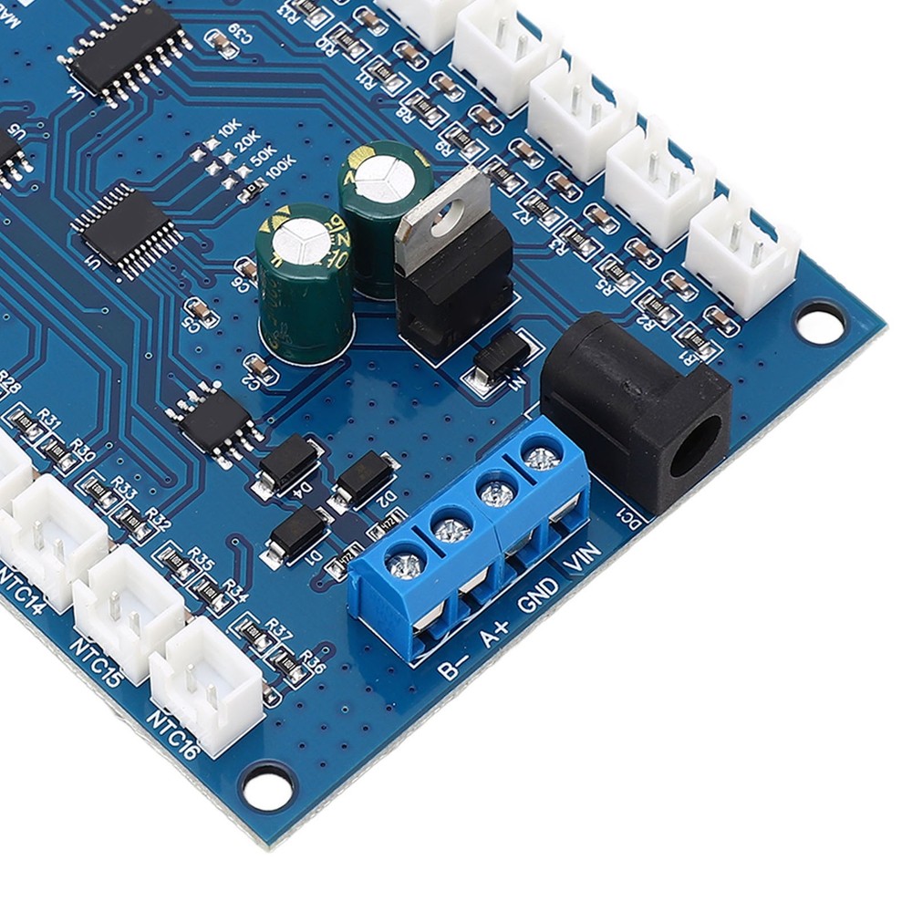 16 Channel RS485 Temperature Data Logger Modbus RTU 100K