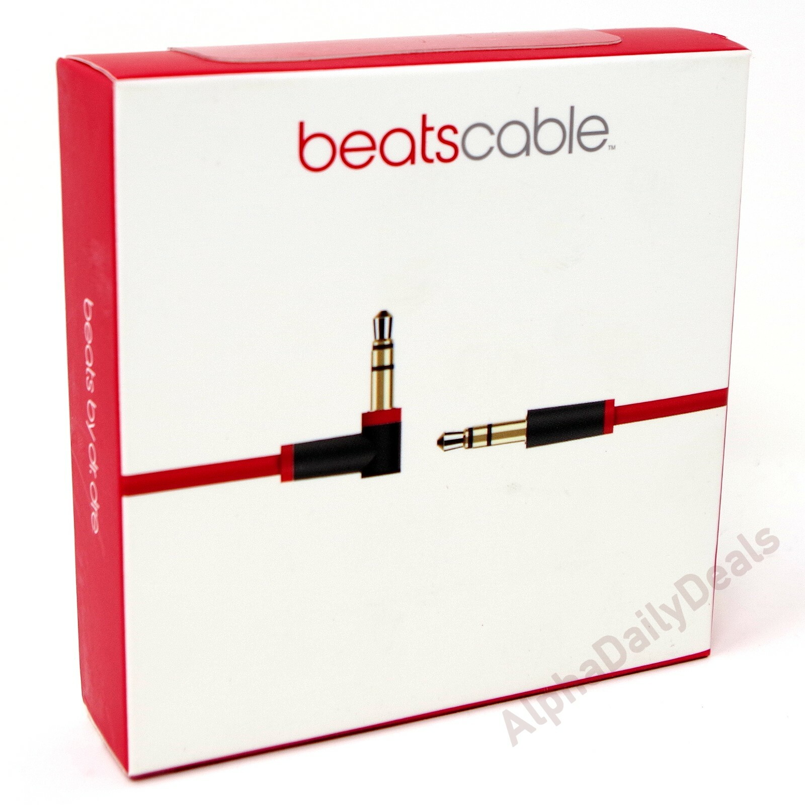 Genuine OEM Beats by Dr. Dre Replacement Red Audio Cable with 3.5mm Jack
