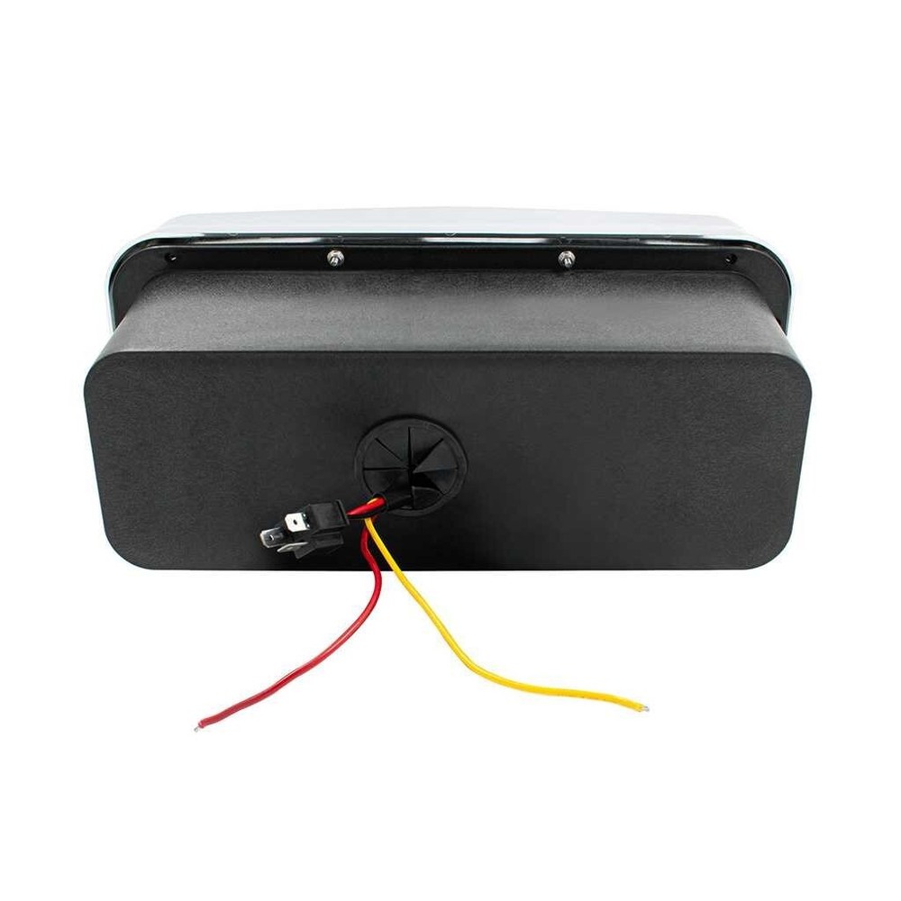 Heated 10 LED Headlight with LED Turn and DRL - Chrome - Driver