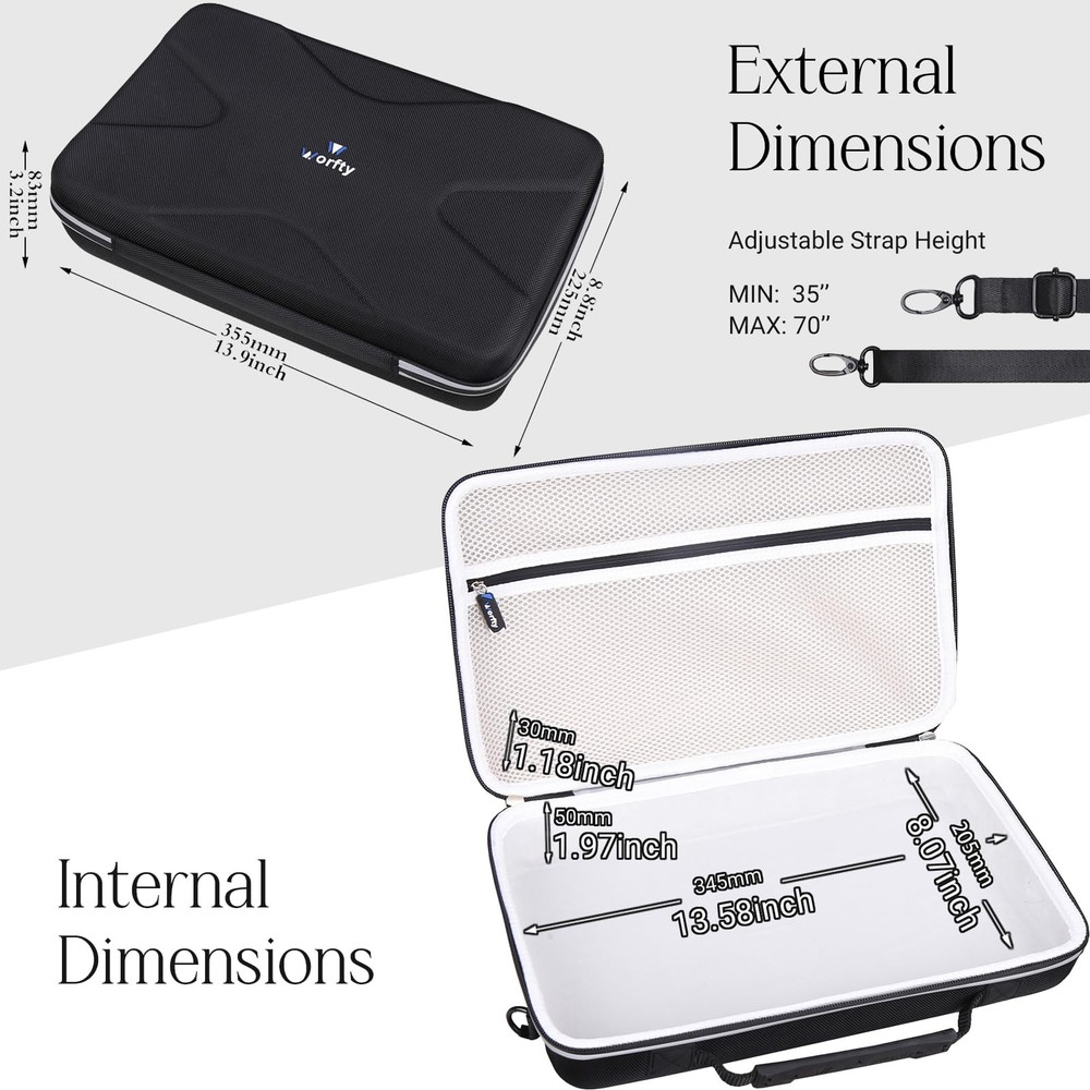 Case for Novation Launchkey Mini 25 MK4 / MK3 / FLkey MIDI Keyboard Controlle...