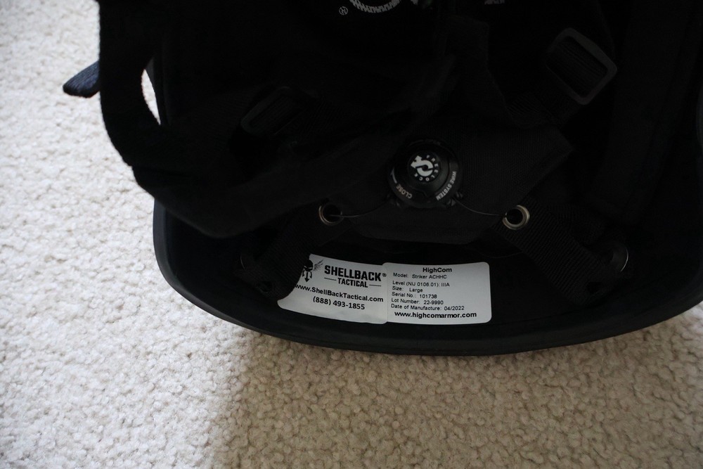 Shellback Tactical Level IIIA ACH High Cut Ballistic Helmet