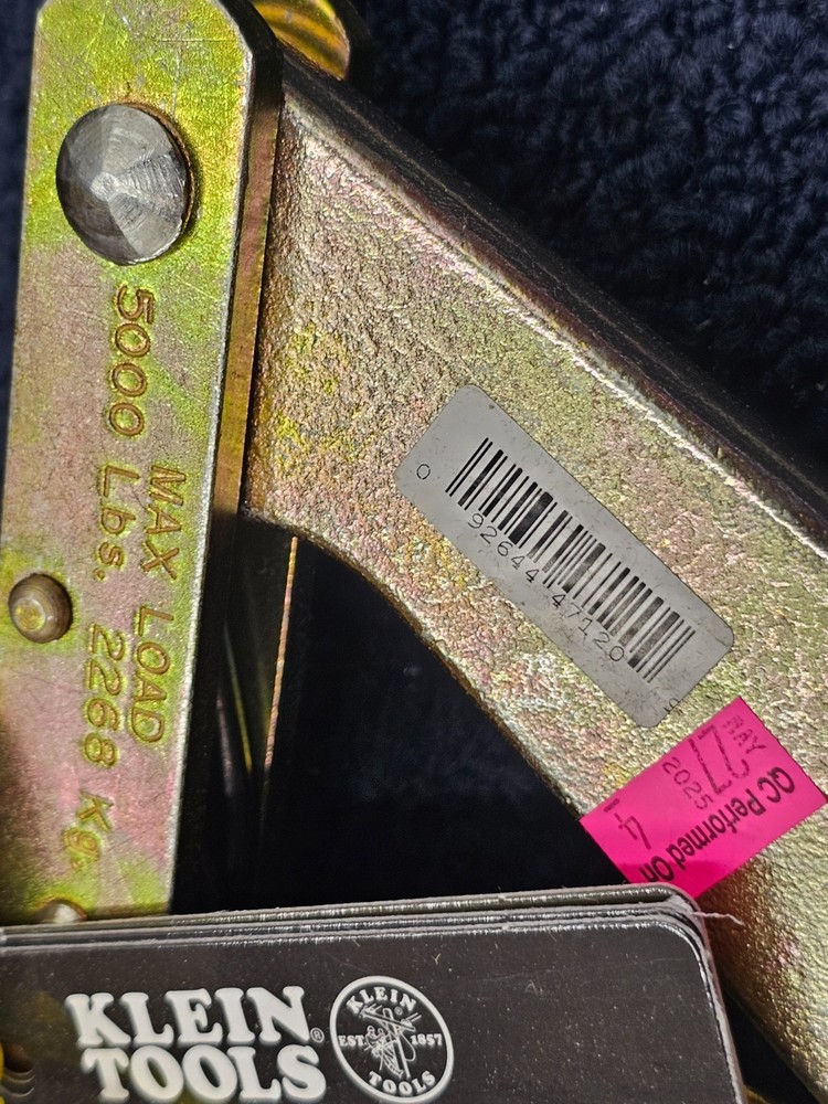 KLEIN TOOLS 1659-5AT Chicago® Grip Type B Strand Puller .20" to .37" Dia Range