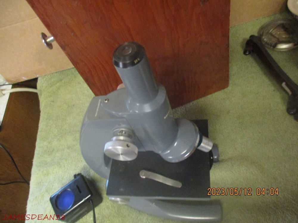 Bausch & Lomb Microscope Model ST 10x, 43x Vintage ST CASE LIGHT