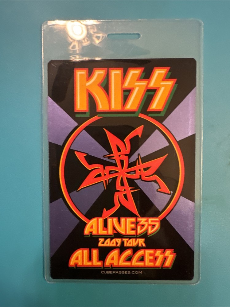 KISS AUTHENTIC All Access ALIVE 35 2009 Tour Laminate Pass