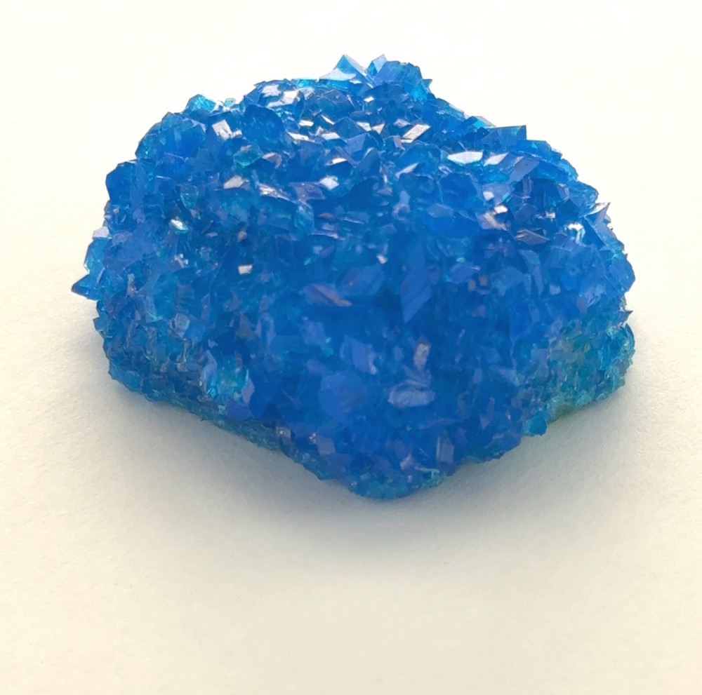 Blue CHALCANTHITE Lab created Display MINERAL from POLAND