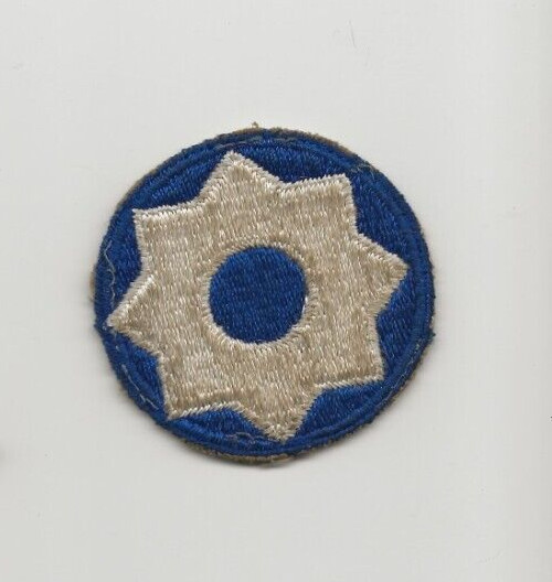 Original WWII US Army 8th Service Command Patch Eighth Service Command