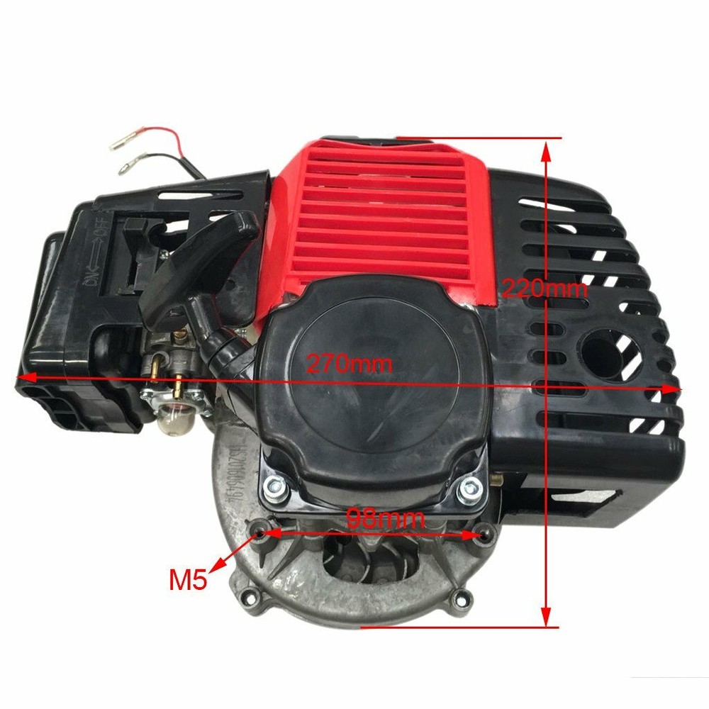 2 STROKE 49CC 50CC ENGINE MOTOR PULL START FOR POCKET MINI DIRT BIKE ATV
