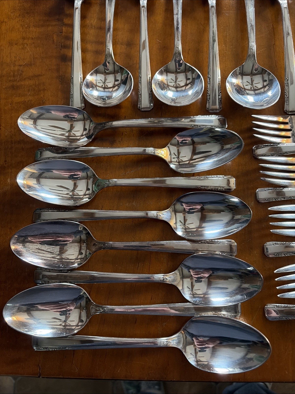 Harmony House Wallace XXXX Quadruple SilverPlate “Personality” 65 Pieces Nice