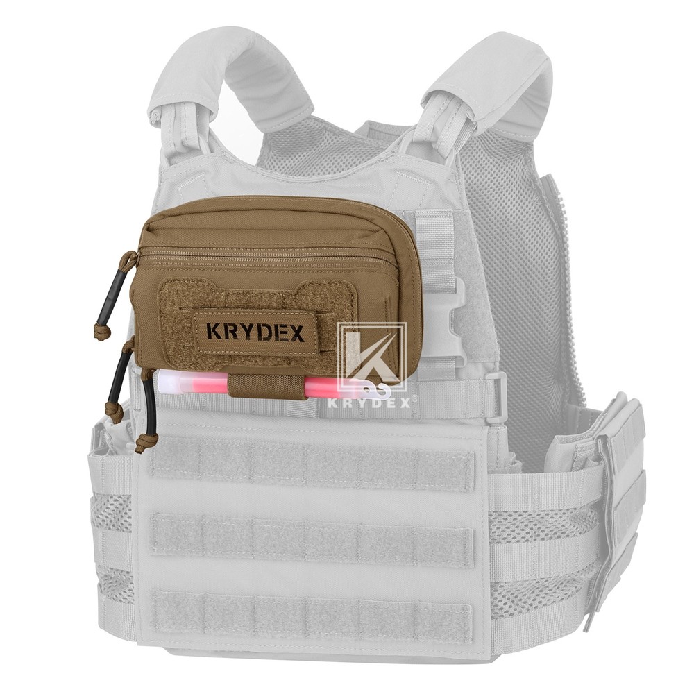 KRYDEX Tactical Modular Utility GP Pouch MOLLE Back Front Pocket Panel Small CB