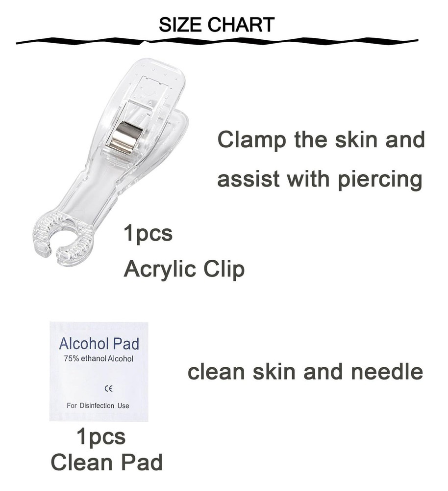 Belly Button Piercing Kit Gun Belly Piercing Kit Belly Button Piercing...