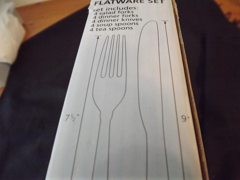 new 20pc SILVER PLATED FLATWARE SET 4-PLACE SETTINGS REGENT SQUARE 2 sets avail