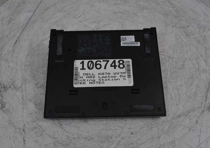 DELL K07A WV7MW A02 Laptop Docking Station SEE NOTES